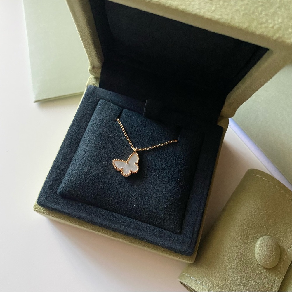 Van Cleef and Arpels Sweet Alhambra Butterfly Necklace